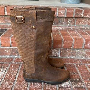 Columbia Brown Heeled Boots